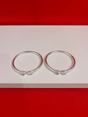 Pure Silver Bangle Pair 2.3