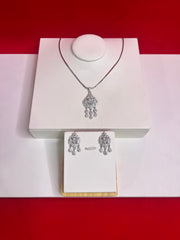 Pure Silver Pendant Set (WN93)