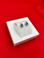 Beautiful SkyBlue Silver Stud Earrings