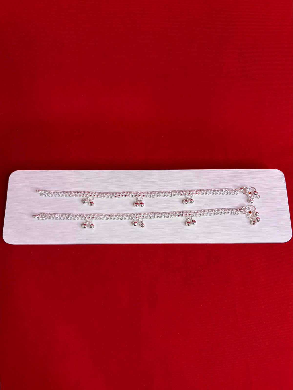 Pure Silver Anklets (9 Inch) (KA122)