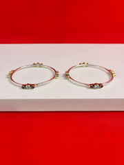 Pure Silver Bangle Pair 2.4