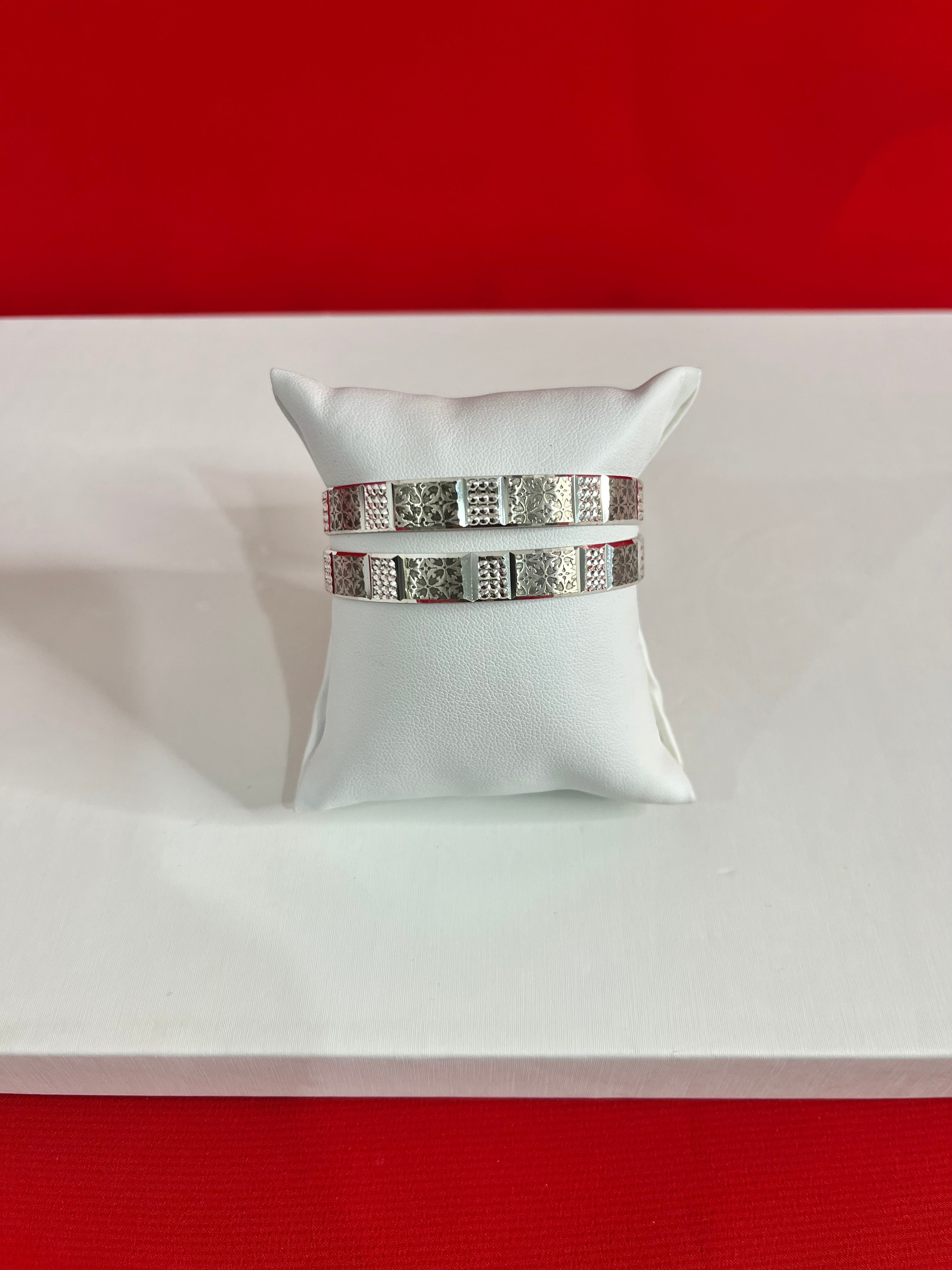 Pure silver Bangle Pair 2.2