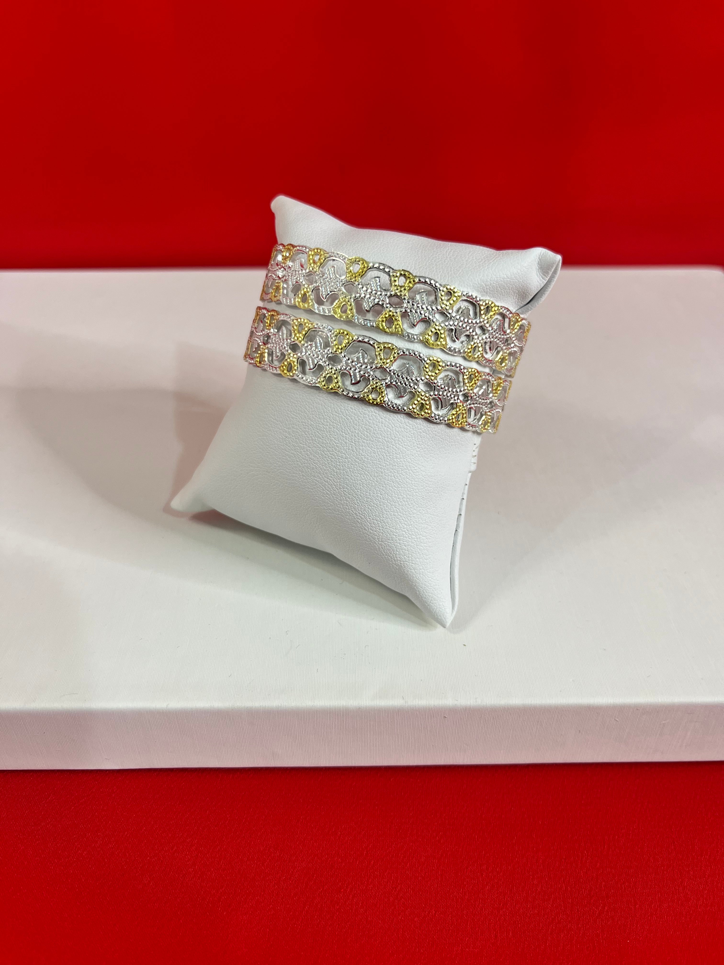 Pure Silver Bangle Pair 2.3