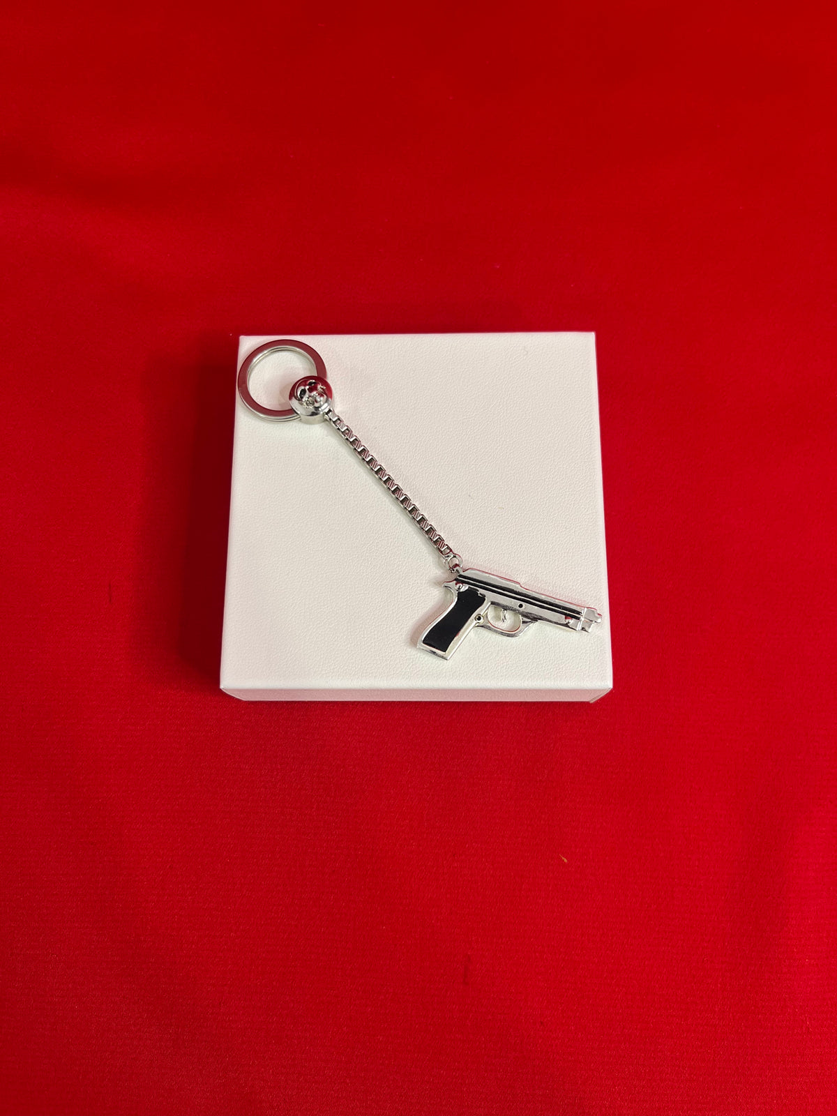 Pure Silver Car Key Chain