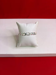 Men’s Pure Silver Figaro Bracelet (MB129)
