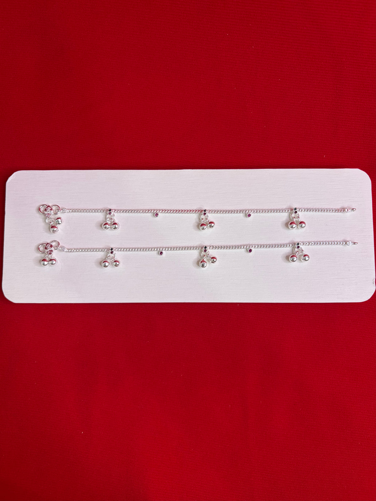 Pure Silver Anklets (7 Inch) (KA102)