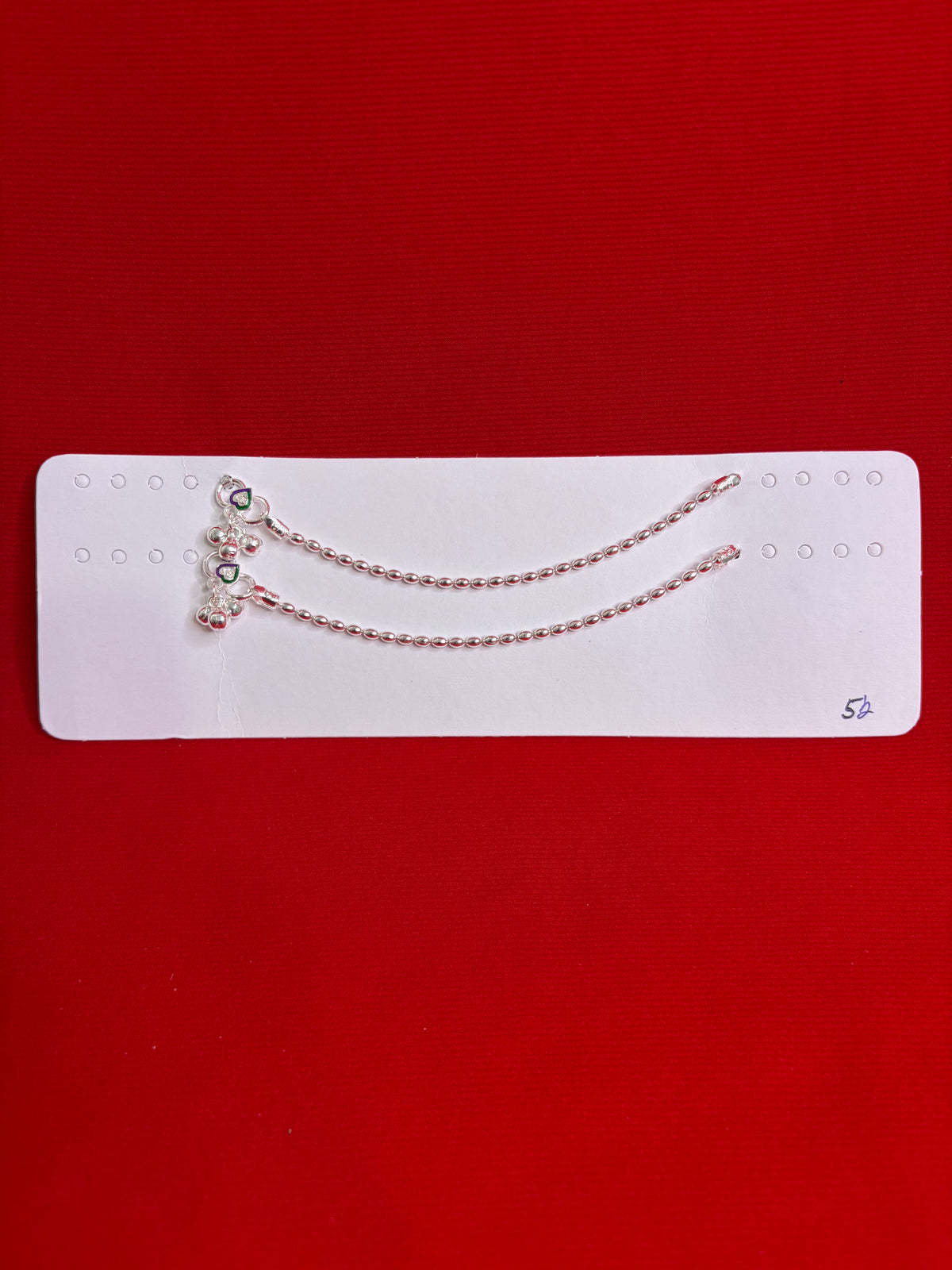 Pure Silver Anklets (5.5 Inch) (KA108)
