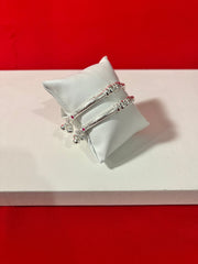 Pure Silver Ghungro Bangle Pair 2.4 (SB72)