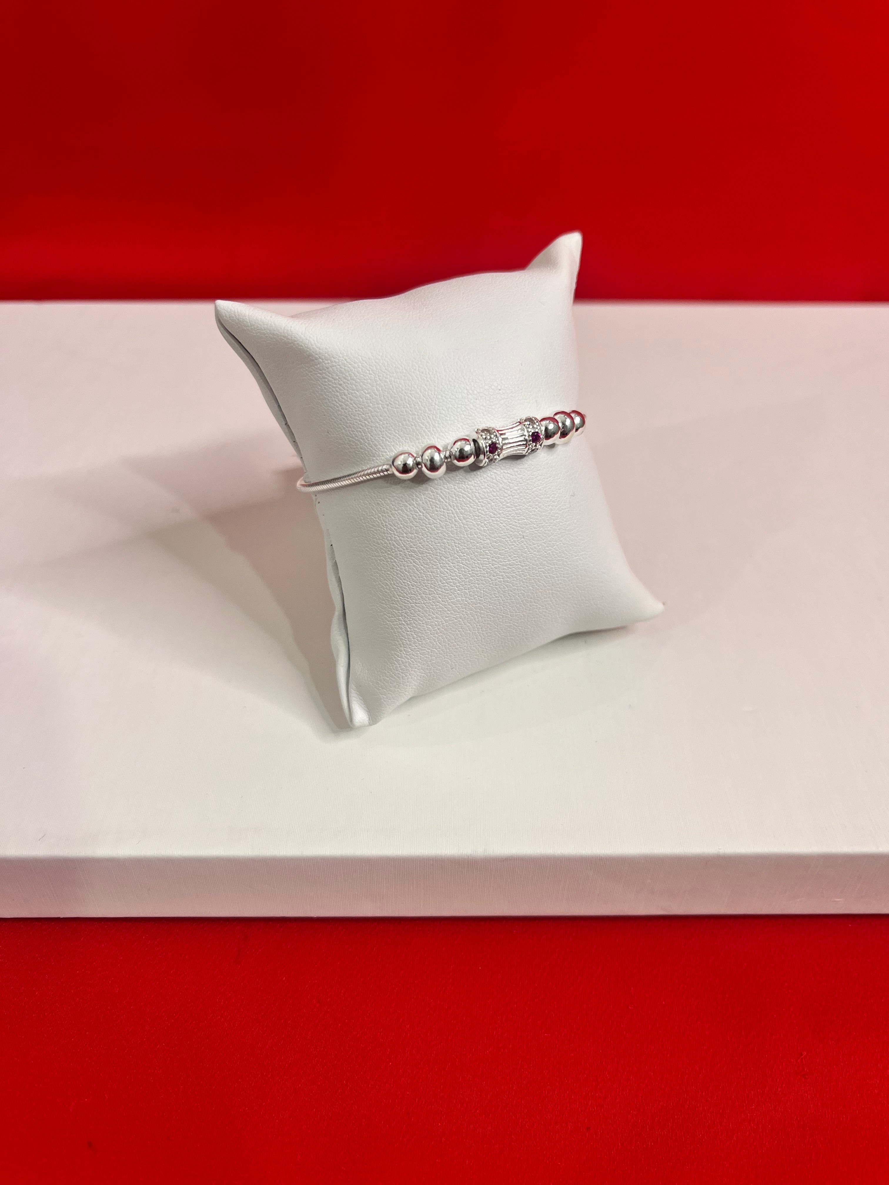 Fancy Pure Silver Bracelet