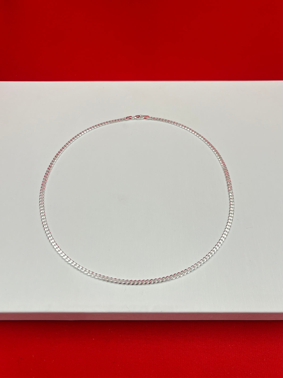 Cuban Pure Silver Chain 20”