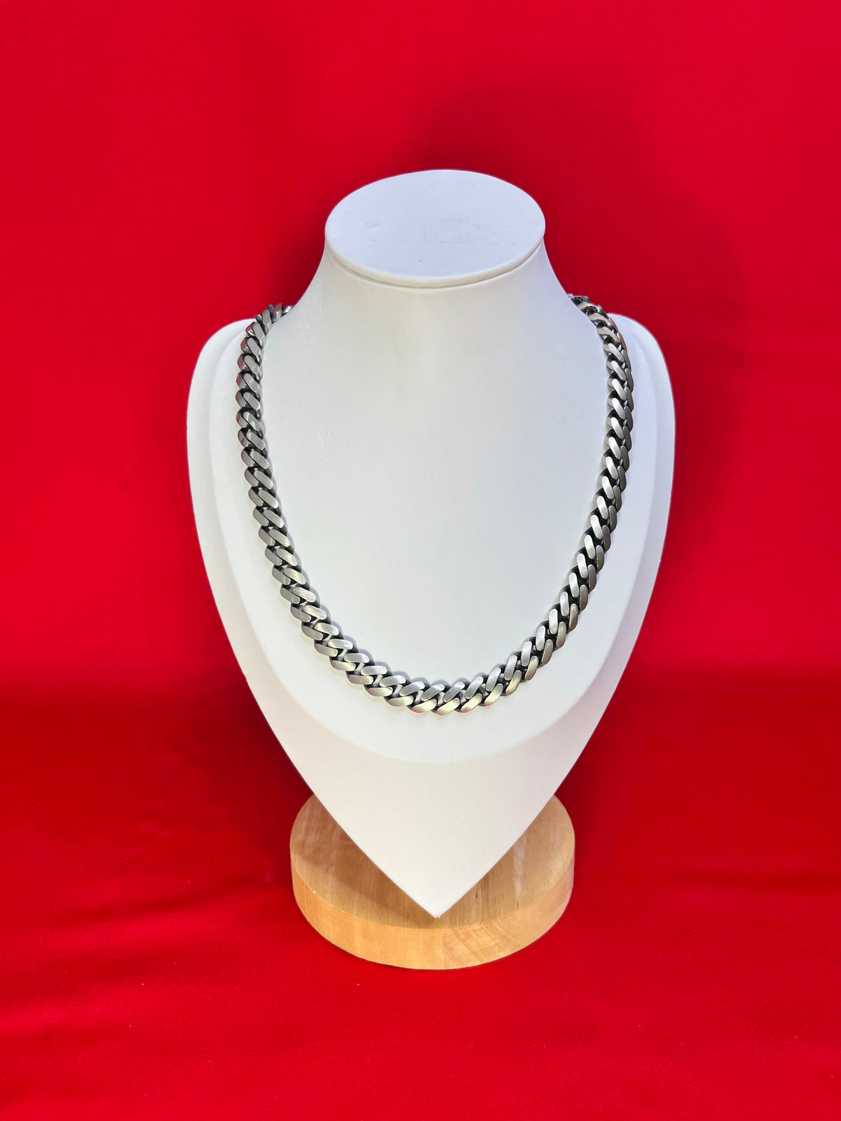 Gunmetal Pure Silver Chain 17” (Sc107)