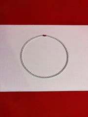 Tennis Pure Silver Chain 18” (Sc166)