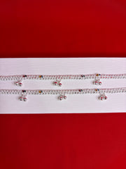 Pure Silver Anklets (9 Inch) (KA127)