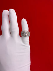 Pure Silver Women’s Cocktail Ring (Size 6) WR257